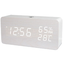 LED Digital Alarm Clock with Humidity & Temperature Display